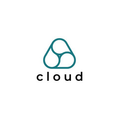 Cloud Logo template. Technology logo template. Business and Consulting logo template. Grow, Arrow, growth bar. 
