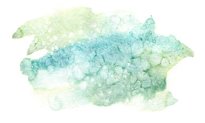 finished image of a watercolor background with a blue yellow gradient