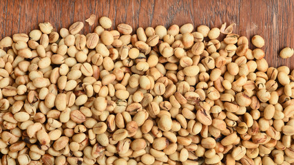  Close up of coffee beans for background                                  