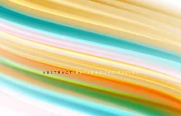 Abstract background - fluid color gradient waves, with dynamic motion line effect. Vector Illustration For Wallpaper, Banner, Background, Card, Book Illustration, landing page