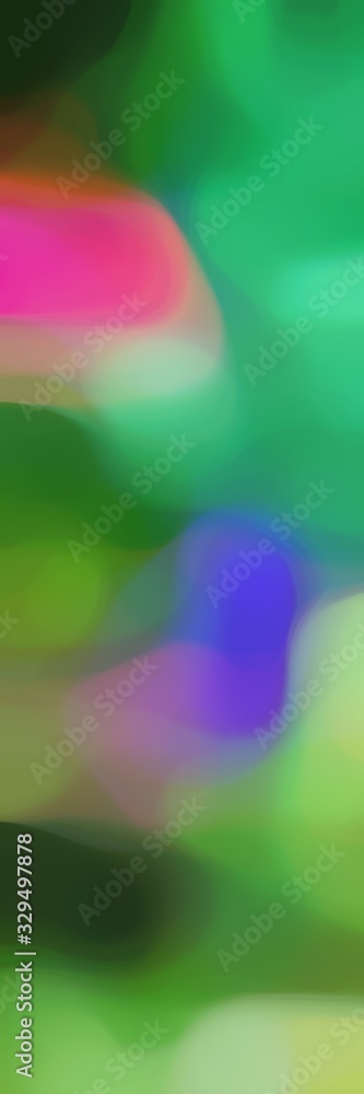 Poster blurred bokeh vertical format background graphic with sea green, rosy brown and slate blue colors and free text space