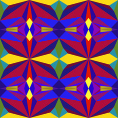Abstract seamless colourful pattern geometric backgrounds vector design