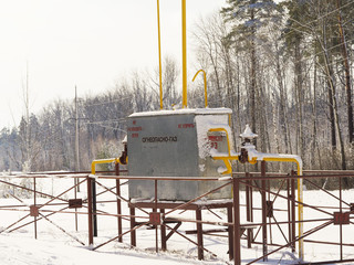 the distribution of methane gas in the winter forest