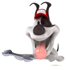 Fun dog - 3D Illustration