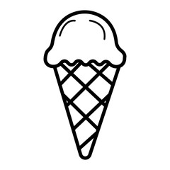 Fototapeta na wymiar Ice cream icon vector illustration