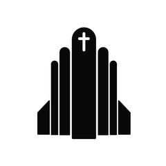 church icon on white background