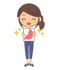 健康的な胃の患者