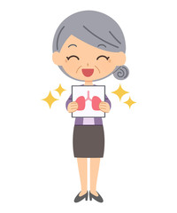 健康的な肺の患者