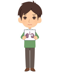 不健康な肺の患者