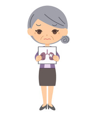 不健康な肺の患者