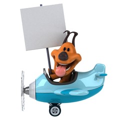 Fun dog - 3D Illustration