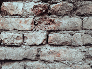 Brick wall background.  Old brick surface