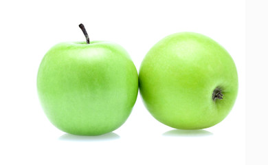 green apple isolated on white background