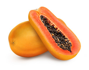Papaya fruit isolated