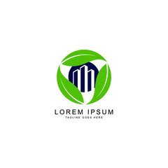 leaf home logo template