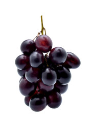 Fresh red grape isolated on white background.