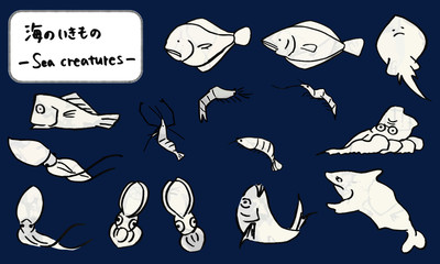 set of sea creatures_01_01