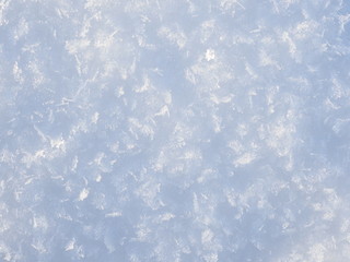 White snow and clear ice. Background