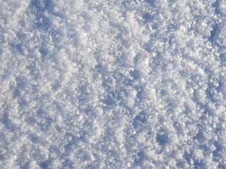 White snow and clear ice. Background