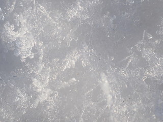 White snow and clear ice. Background