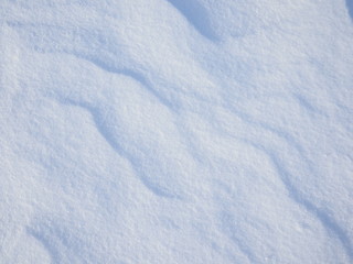 White snow and clear ice. Background