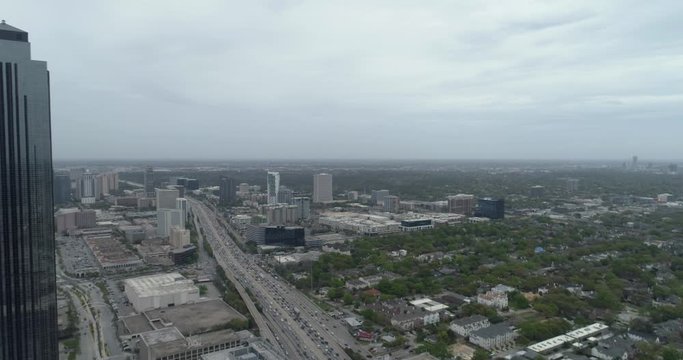 This video is about an aerial view of the Williams Tower and Galleria Mall area in Houston, Texas. This video was filmed in 4k for best image quality.
