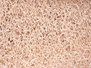 beautiful brown washcloth closeup. background