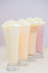 whipped cream milkshakes