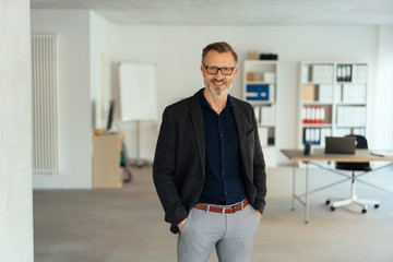 Confident successful businessman or entrepreneur