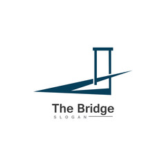 Business Bridge Logo Design Vector Icon Template design