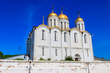 Fototapeta premium Dormition Cathedral (Assumption Cathedral) in Vladimir, Russia. Golden ring of Russia