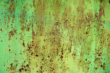 texture of rusty iron with peeling paint