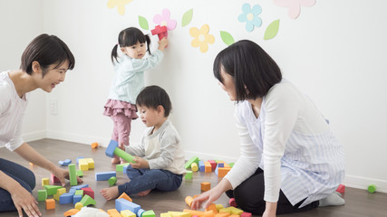 Fototapeta premium 子供 保育園