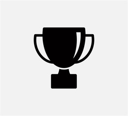 Trophy icon vector logo design template