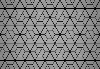 The geometric pattern with lines. Seamless vector background. Black and grey texture. Graphic modern pattern. Simple lattice graphic design