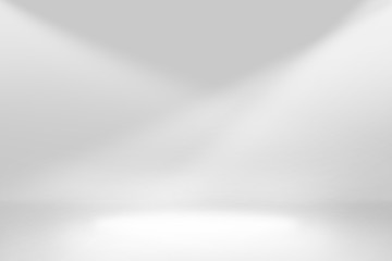 Abstract studio background gradient silver gray wall