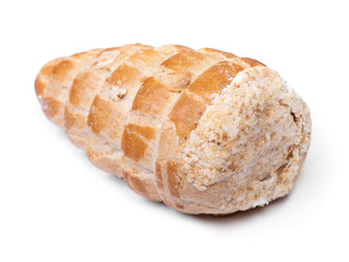 Puff pastry roll with cream