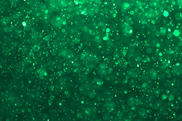 Abstract bokeh background with soft light green  color background Blur wall.