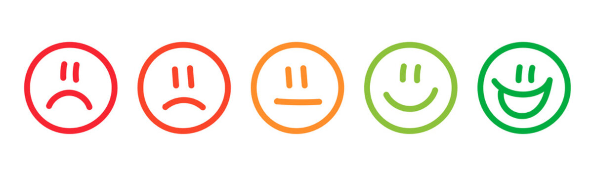 Rating emotion faces comic style