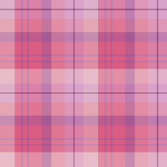 Seamless pattern in great pink and violet colors for plaid, fabric, textile, clothes, tablecloth and other things. Vector image.