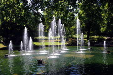 Fulda, Wasserspiele im Schlosspark, Schlossgarten