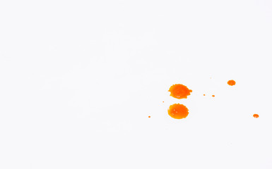 Blood stains isolated on white background