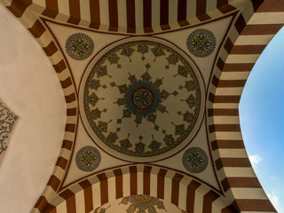 Obraz na płótnie Canvas Eskisehir Kursunlu Mosque Dome and ornaments