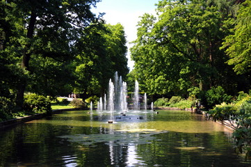 Fulda, Wasserspiele im Schlosspark, Schlossgarten