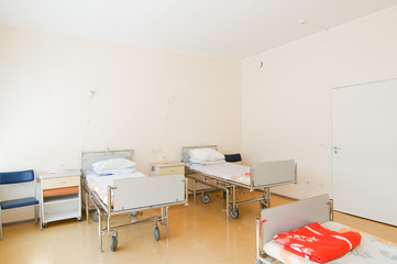 Shot of hospital ward, interior, clean, clinic