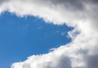Blue sky background with clouds