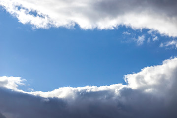 Blue sky background with clouds