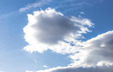 Blue sky background with clouds