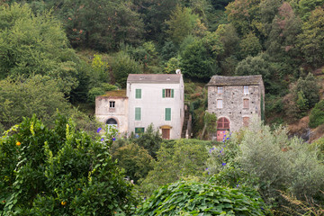 Fototapeta na wymiar Casinca village at French Corse