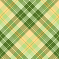 Seamless pattern in great cozy yellow and green colors for plaid, fabric, textile, clothes, tablecloth and other things. Vector image. 2